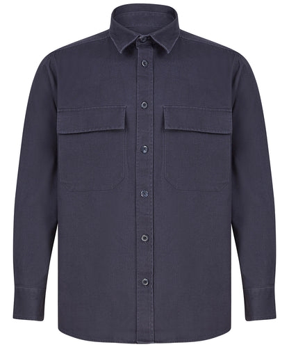 Front Row FR054 Drill overshirt in Navy