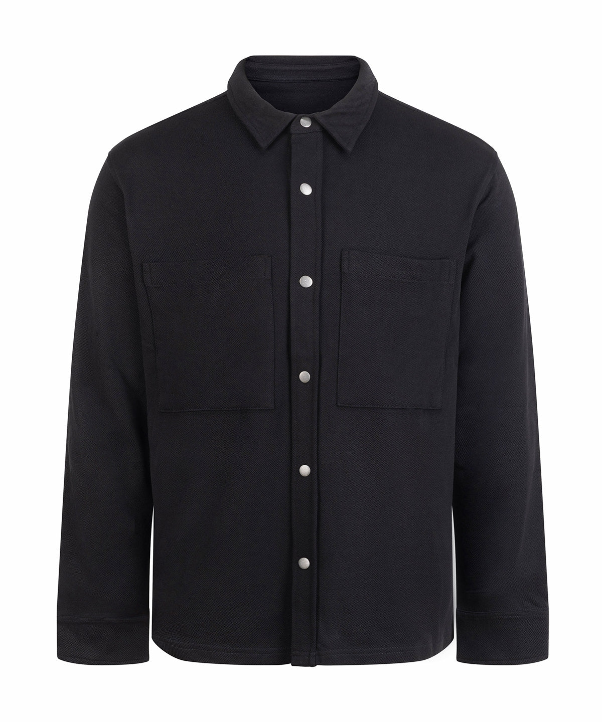 Front Row FR056 Premium piqué overshirt in Black