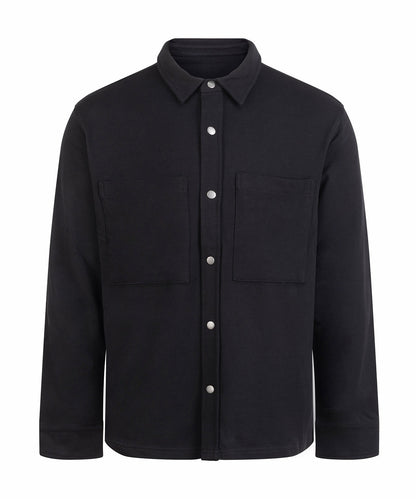 Front Row FR056 Premium piqué overshirt in Black