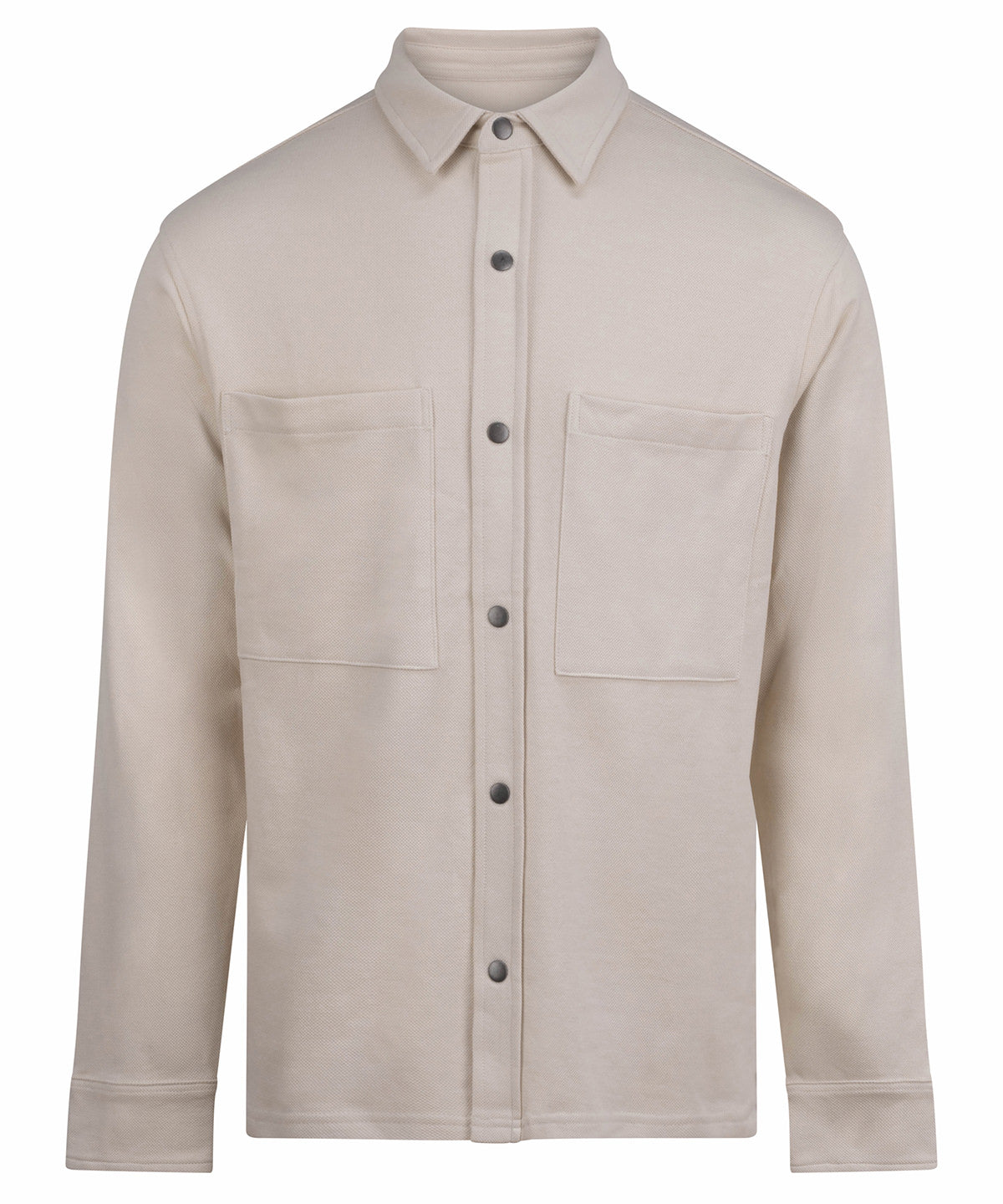 Front Row FR056 Premium piqué overshirt in Natural