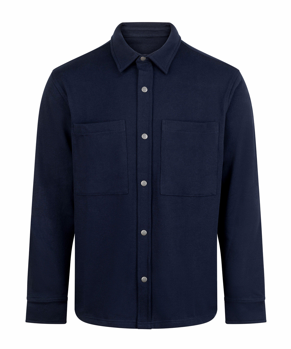 Front Row FR056 Premium piqué overshirt in Navy