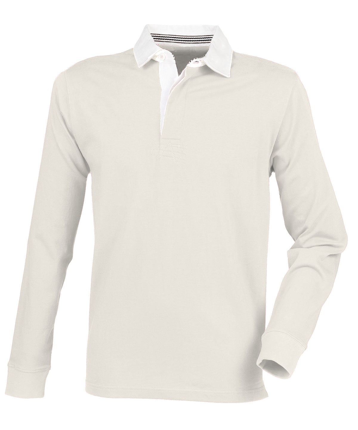 Front Row FR104 Premium superfit rugby shirt in Natural