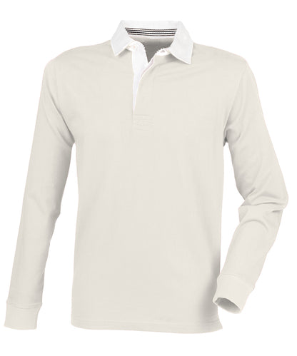 Front Row FR104 Premium superfit rugby shirt in Natural