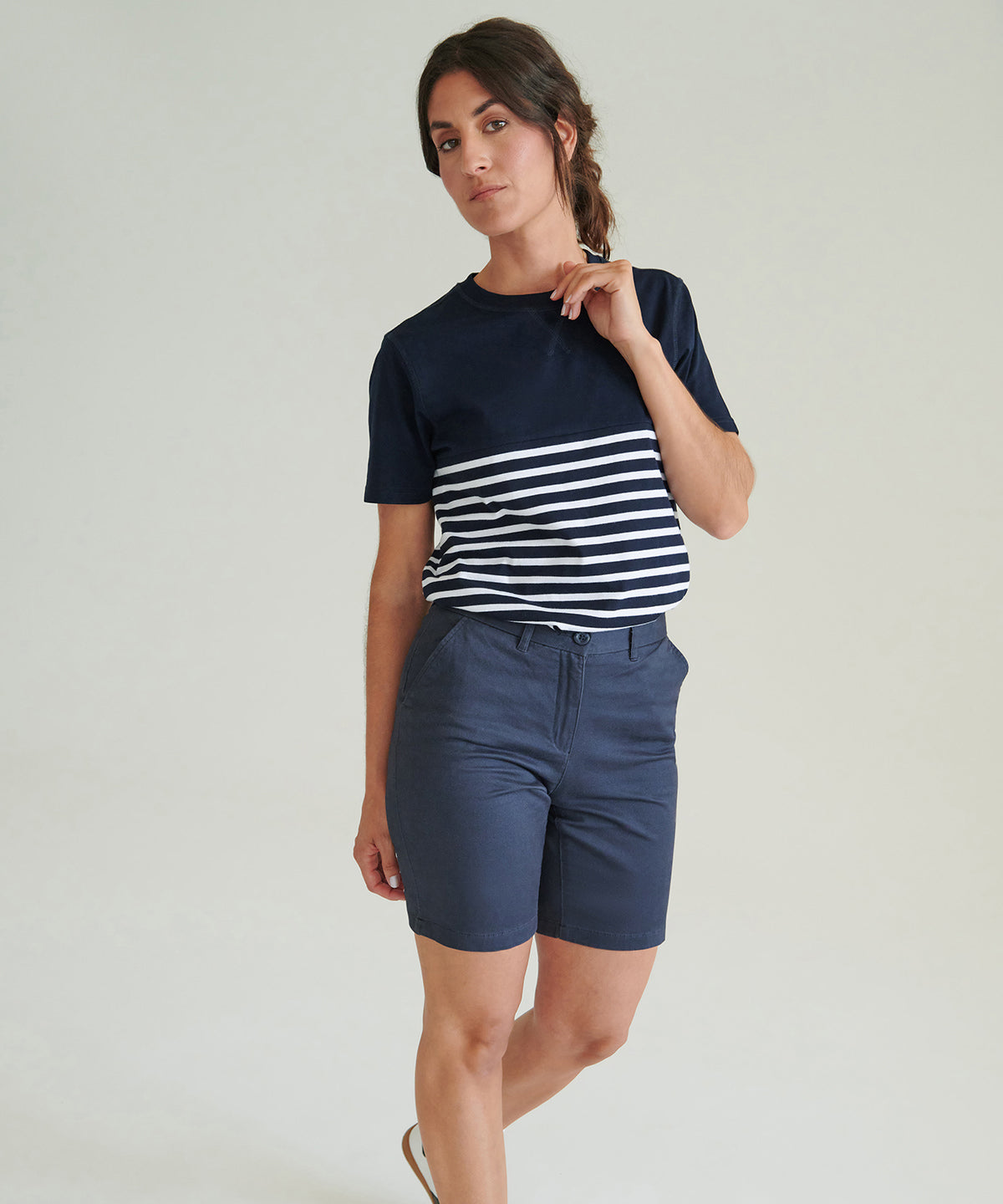 Front Row FR606 Women's stretch chino shorts