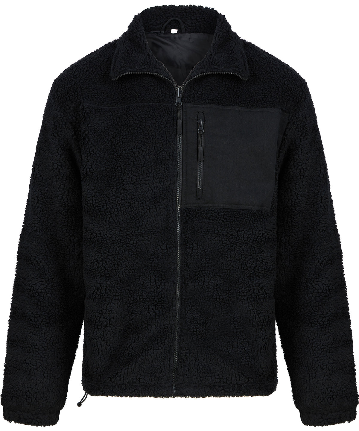 Front Row FR854 Recycled sherpa fleece in Black