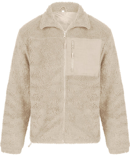 Front Row FR854 Recycled sherpa fleece in Natural