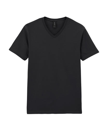 Gildan GD010 Softstyle™ v-neck t-shirt in Black