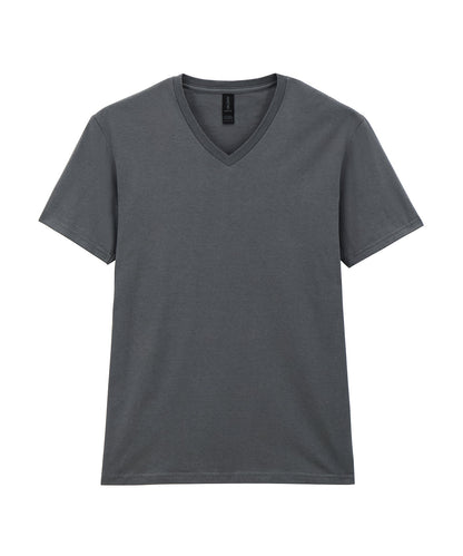 Gildan GD010 Softstyle™ v-neck t-shirt in Charcoal