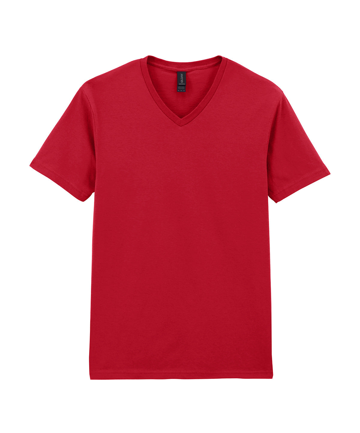 Gildan GD010 Softstyle™ v-neck t-shirt in Cherry Red