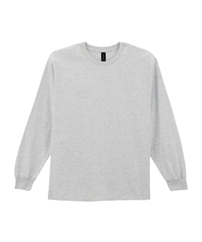Gildan GD014 Ultra Cotton™ adult long sleeve t-shirt in Ash*