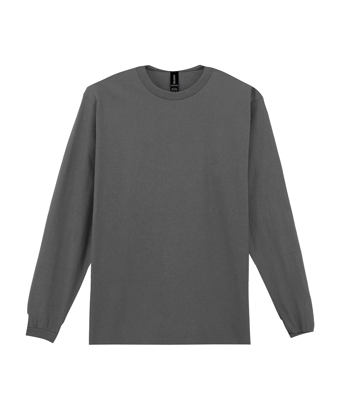 Gildan GD014 Ultra Cotton™ adult long sleeve t-shirt in Charcoal*†