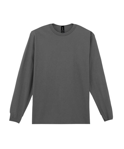 Gildan GD014 Ultra Cotton™ adult long sleeve t-shirt in Charcoal*†