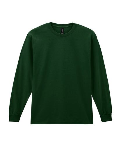 Gildan GD014 Ultra Cotton™ adult long sleeve t-shirt in Forest*
