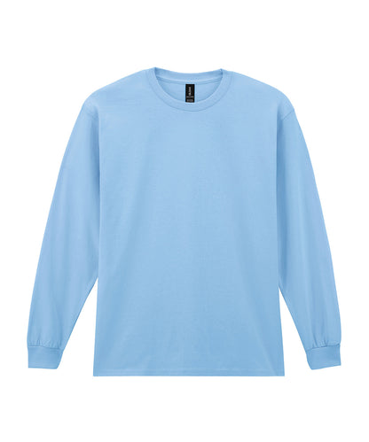 Gildan GD014 Ultra Cotton™ adult long sleeve t-shirt in Light Blue*