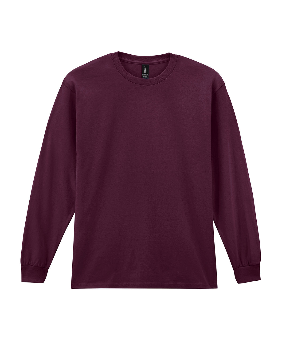 Gildan GD014 Ultra Cotton™ adult long sleeve t-shirt in Maroon*