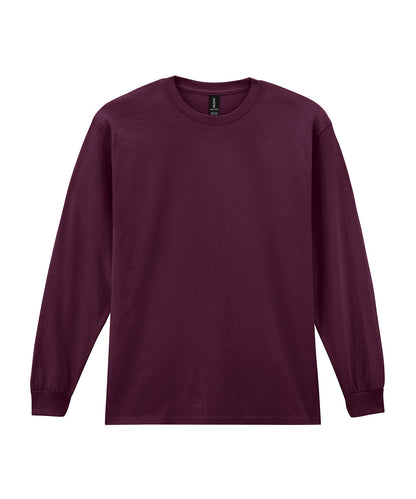 Gildan GD014 Ultra Cotton™ adult long sleeve t-shirt in Maroon*