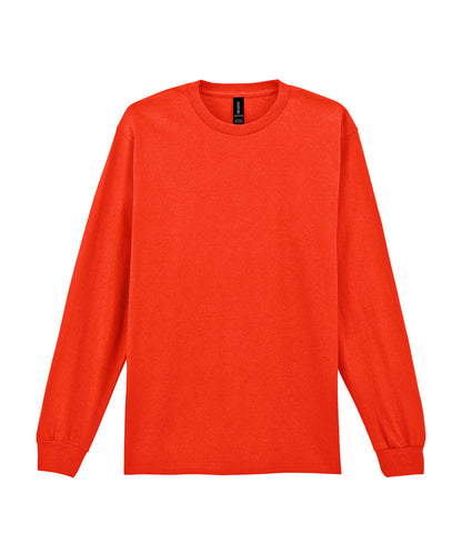Gildan GD014 Ultra Cotton™ adult long sleeve t-shirt in Orange*†