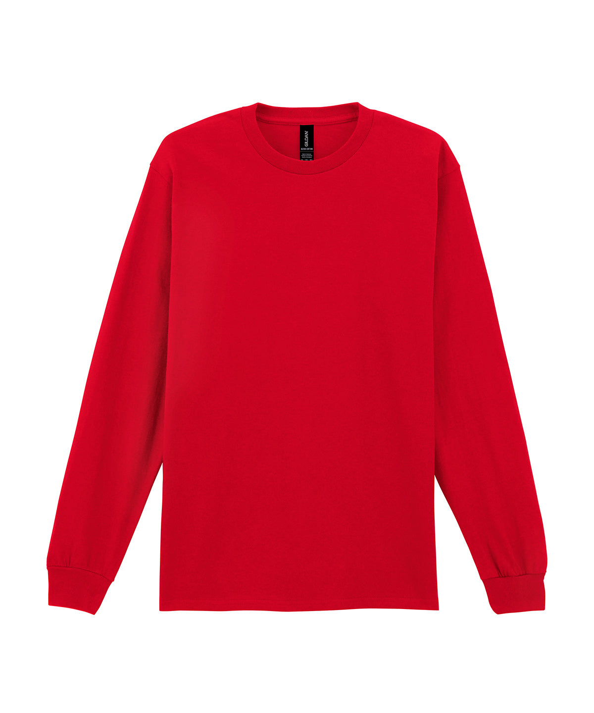 Gildan GD014 Ultra Cotton™ adult long sleeve t-shirt in Red*†