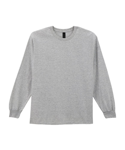 Gildan GD014 Ultra Cotton™ adult long sleeve t-shirt in Sport Grey*†