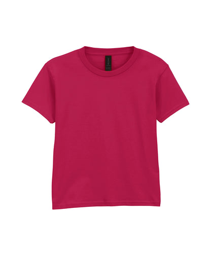 Gildan GD01B Softstyle™ youth ringspun t-shirt in Cardinal Red