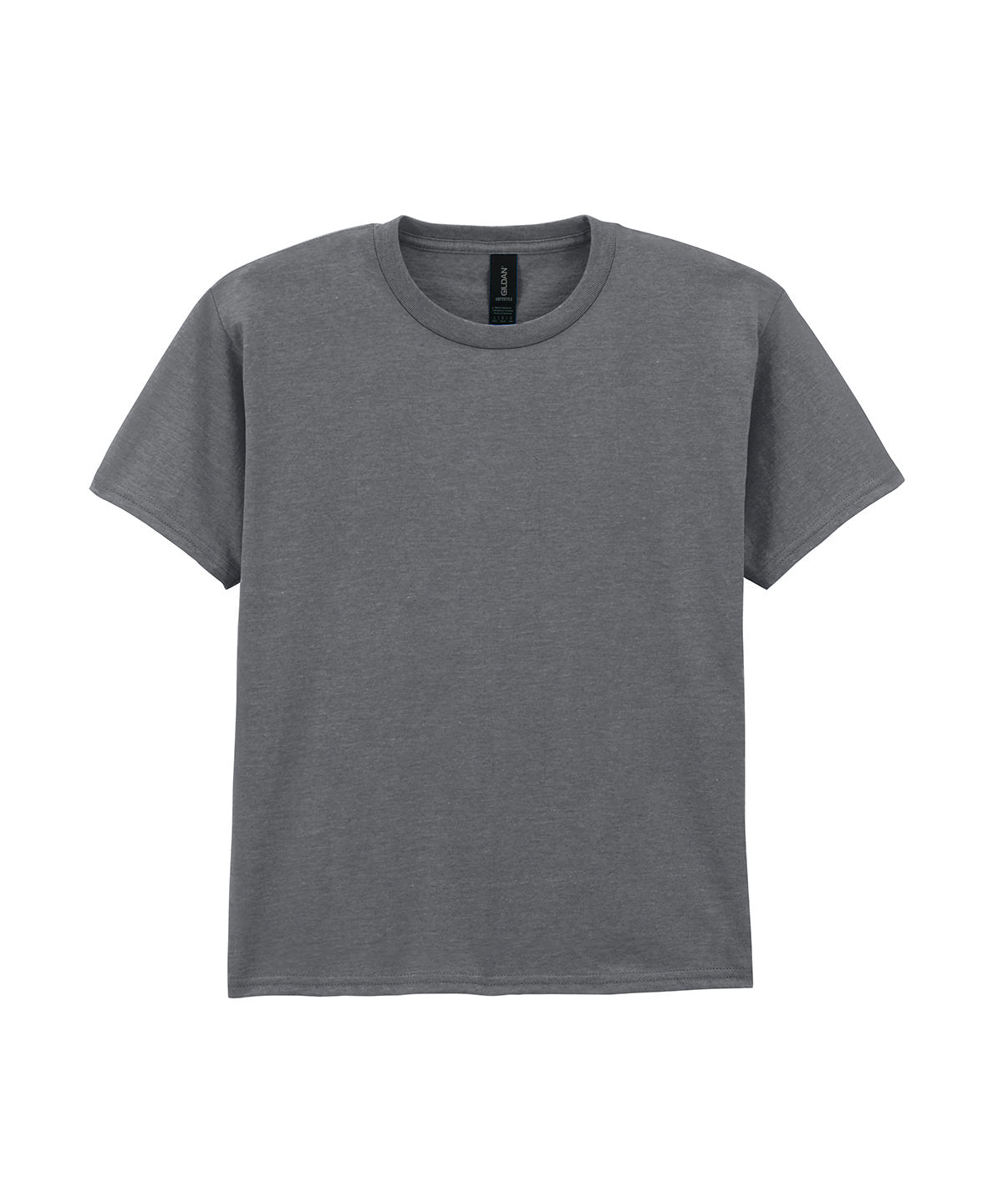 Gildan GD01B Softstyle™ youth ringspun t-shirt in Graphite Heather