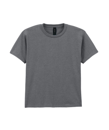 Gildan GD01B Softstyle™ youth ringspun t-shirt in Graphite Heather
