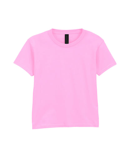 Gildan GD01B Softstyle™ youth ringspun t-shirt in Light Pink