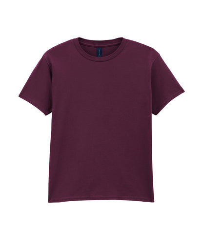 Gildan GD01B Softstyle™ youth ringspun t-shirt in Maroon