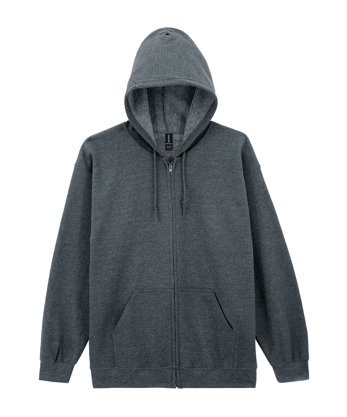 Gildan GD058 Heavy Blend™ full-zip hooded sweatshirt in Dark Heather*
