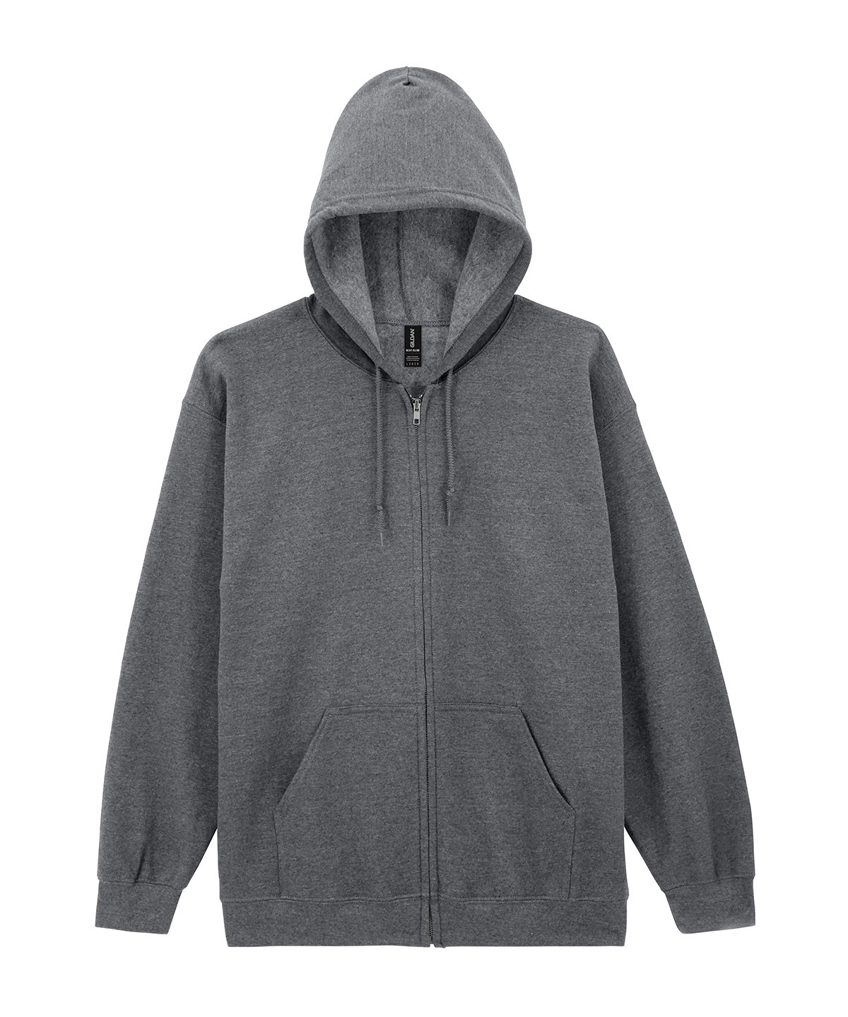 Gildan GD058 Heavy Blend™ full-zip hooded sweatshirt in Graphite Heather*