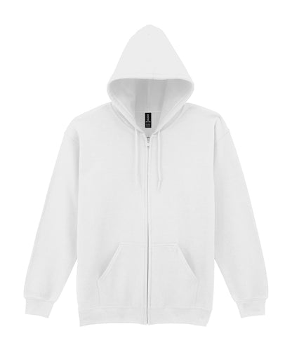Gildan GD058 Heavy Blend™ full-zip hooded sweatshirt in White*