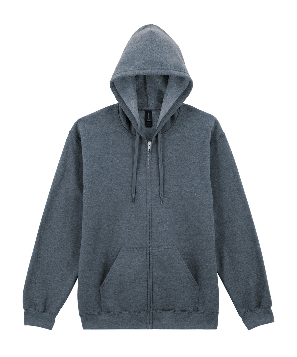 Gildan GD068 Softstyle™ midweight fleece adult full-zip hooded sweatshirt in Dark Heather