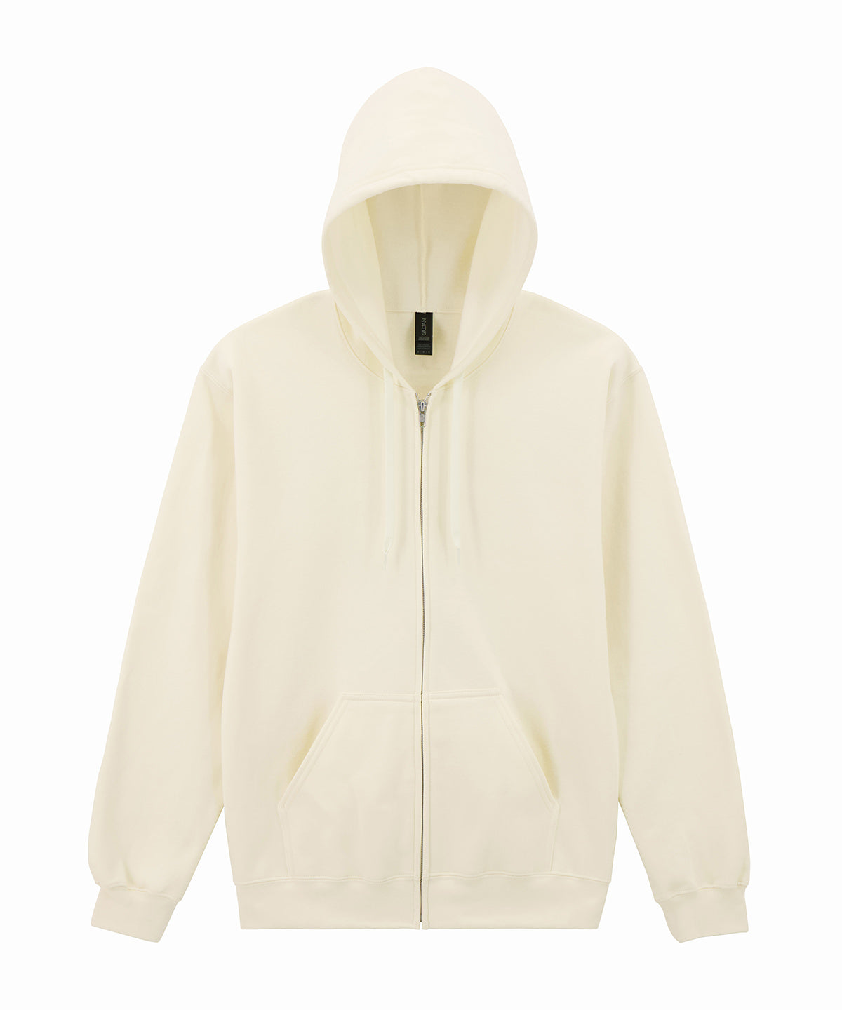 Gildan GD068 Softstyle™ midweight fleece adult full-zip hooded sweatshirt in Off White