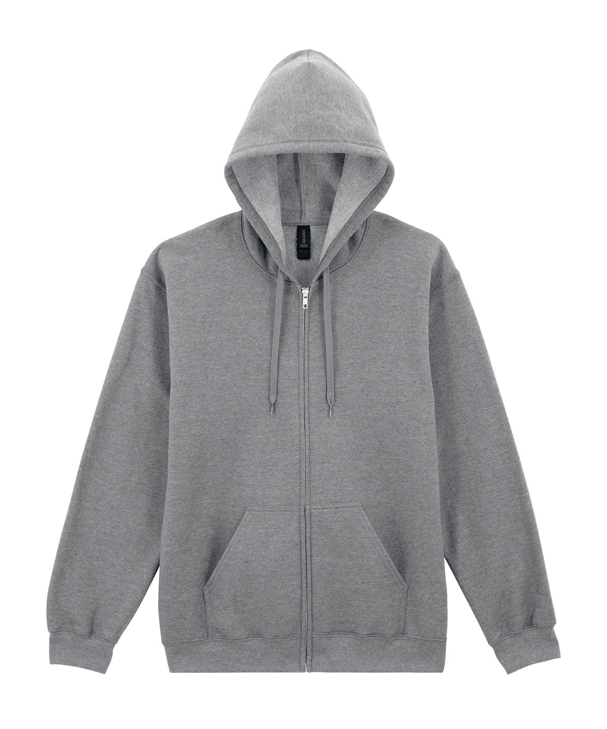 Gildan GD068 Softstyle™ midweight fleece adult full-zip hooded sweatshirt in Ringspun Sport Grey