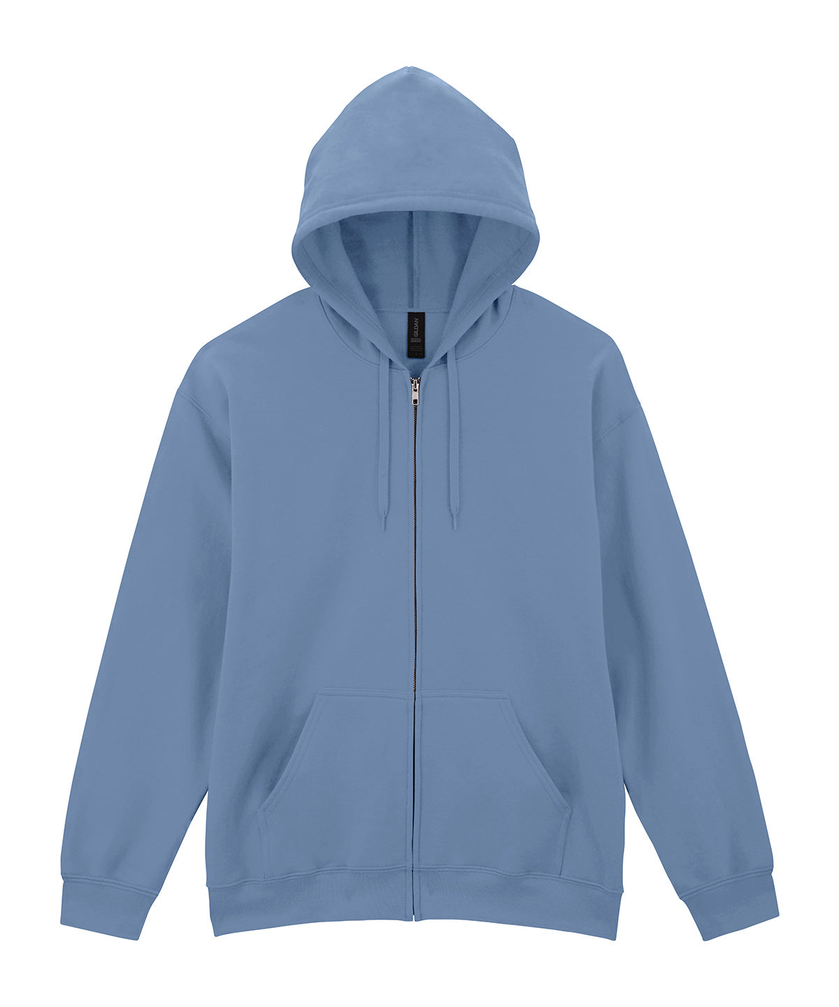 Gildan GD068 Softstyle™ midweight fleece adult full-zip hooded sweatshirt in Stone Blue