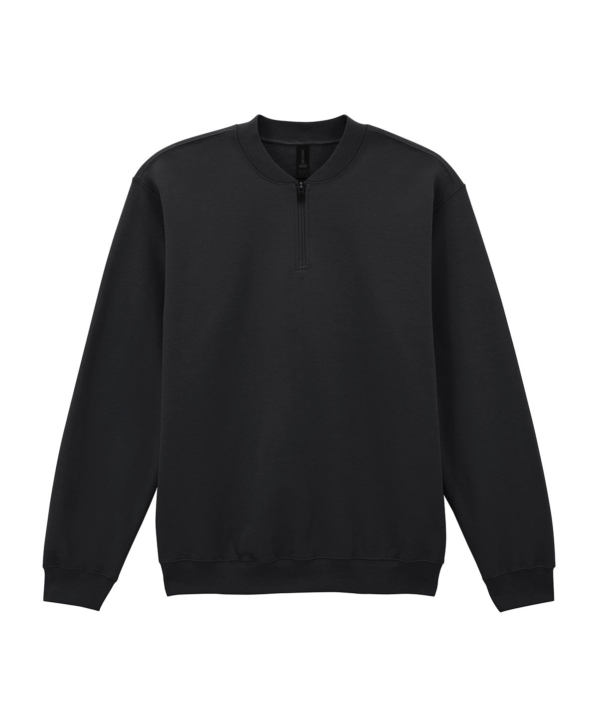 Gildan GD069 Softstyle™ midweight adult fleece 1/4-zip sweatshirt in Black