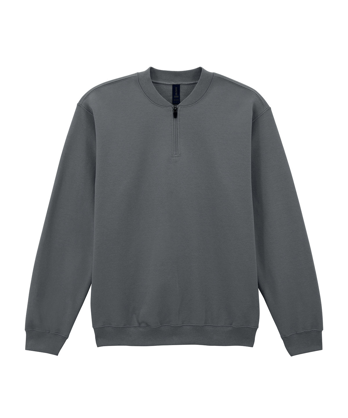 Gildan GD069 Softstyle™ midweight adult fleece 1/4-zip sweatshirt in Charcoal
