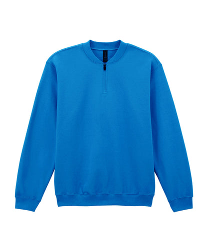 Gildan GD069 Softstyle™ midweight adult fleece 1/4-zip sweatshirt in Royal