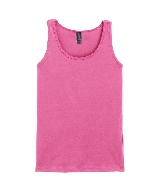 Gildan GD077 Softstyle™ women's tank top in Azalea