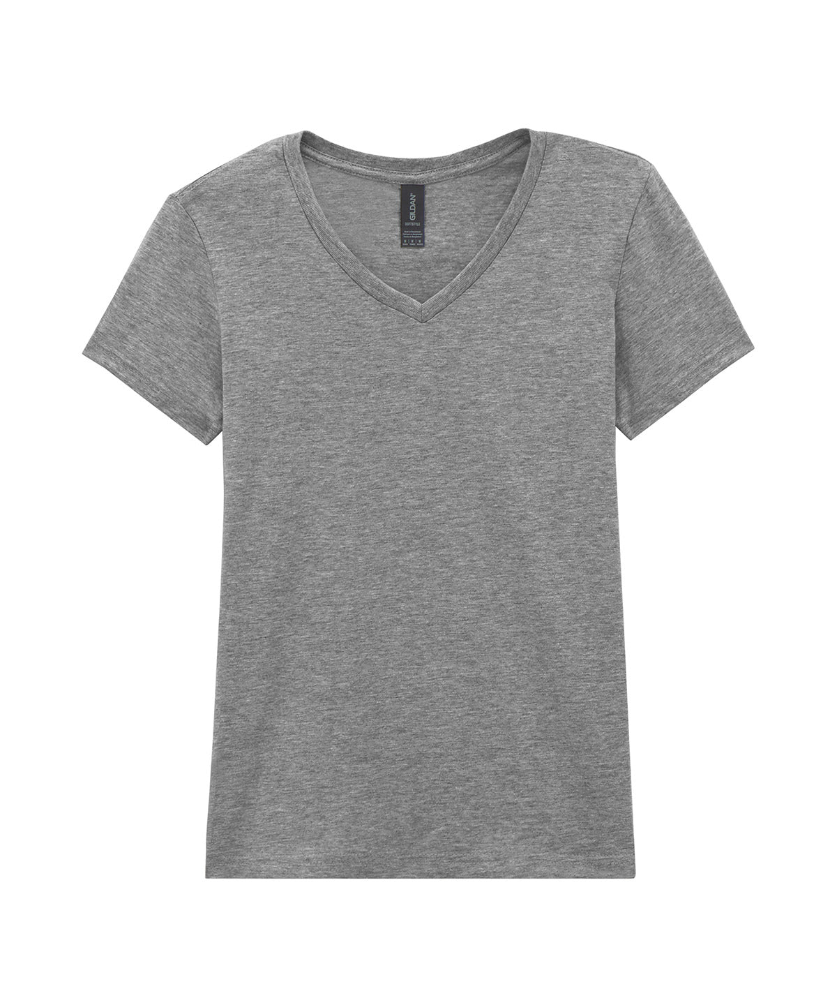 Gildan GD078 Softstyle™ women's v-neck t-shirt in Sports Grey