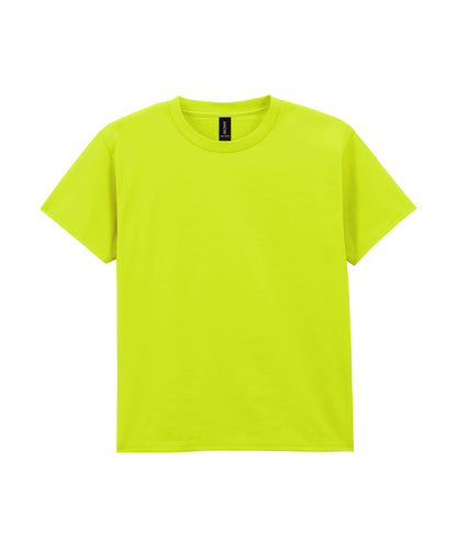 Gildan GD07B Light cotton youth t-shirt in Safety Green
