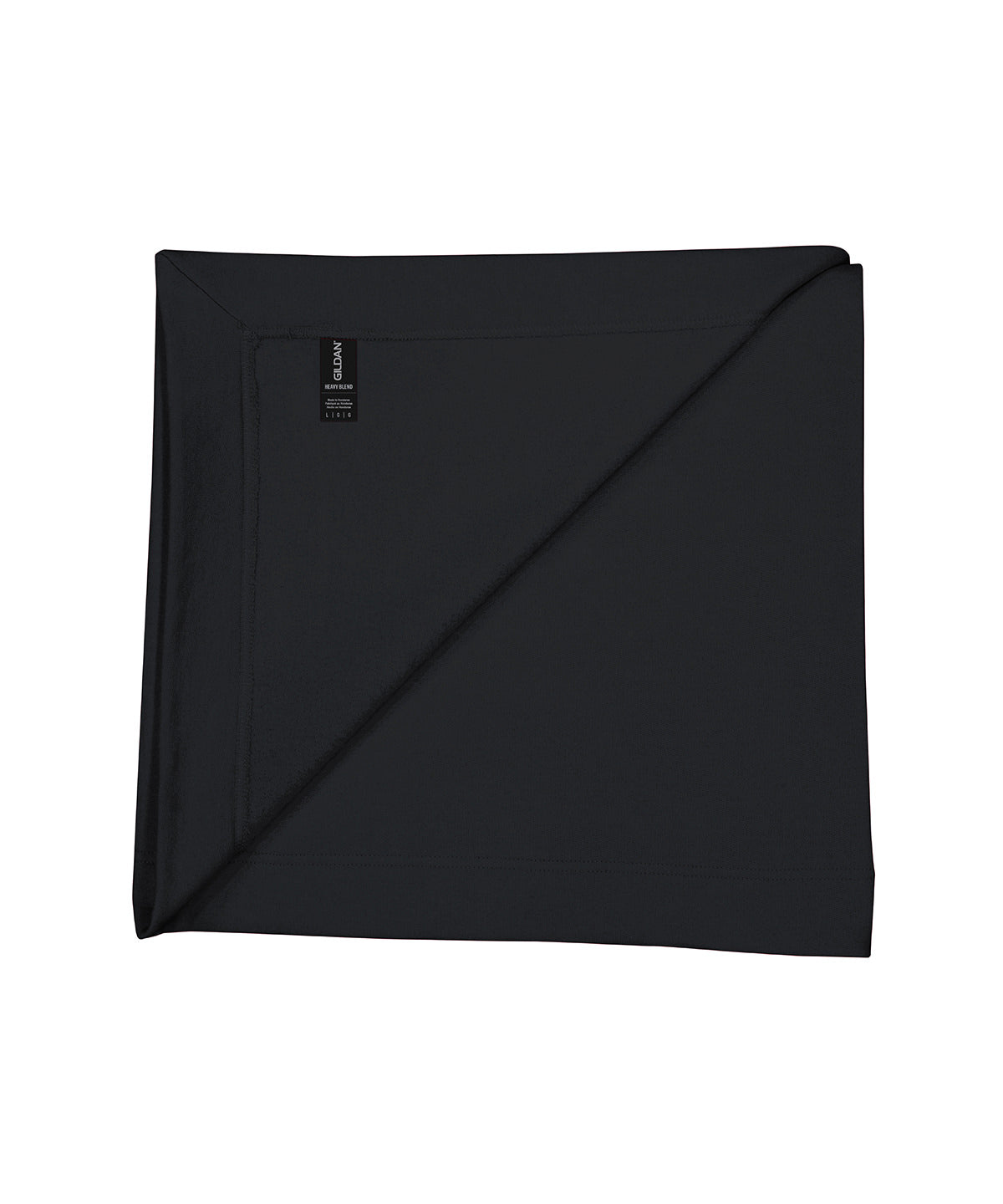 Gildan GD101 Heavy Blend™ fleece stadium blanket in Black