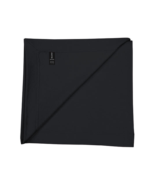Gildan GD101 Heavy Blend™ fleece stadium blanket in Black