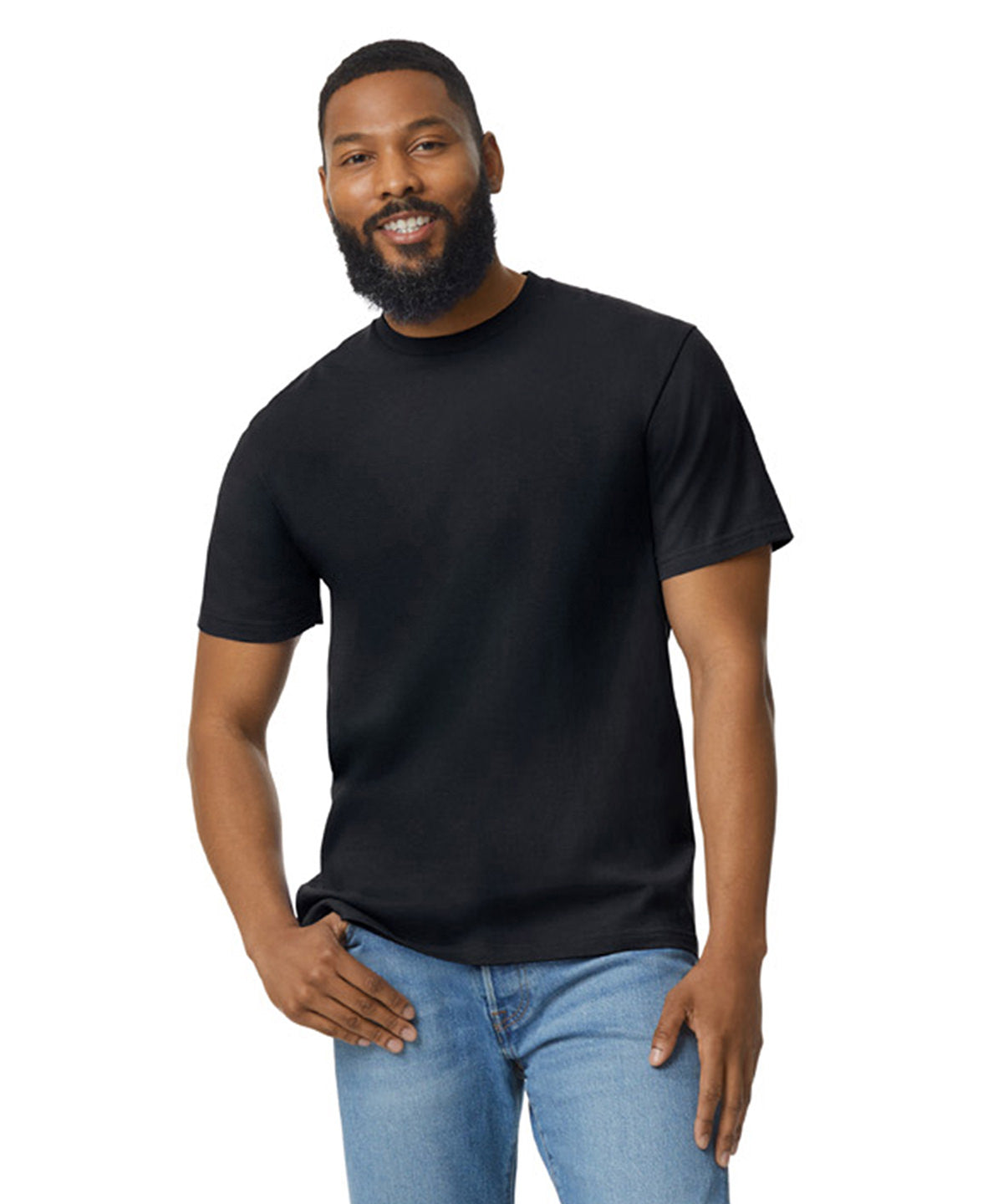 Gildan GD102 Softstyle™ midweight adult no-label enzyme wash t-shirt