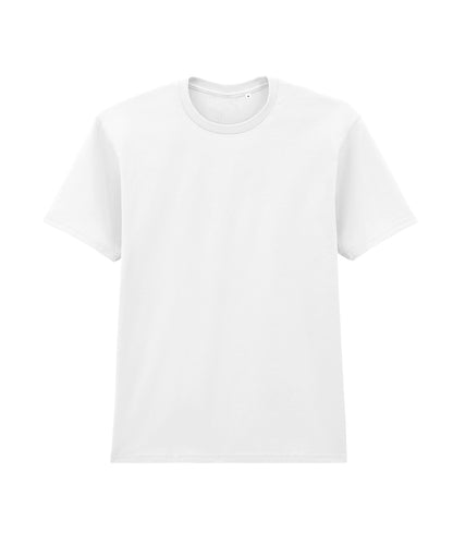 Gildan GD102 Softstyle™ midweight adult no-label enzyme wash t-shirt in White