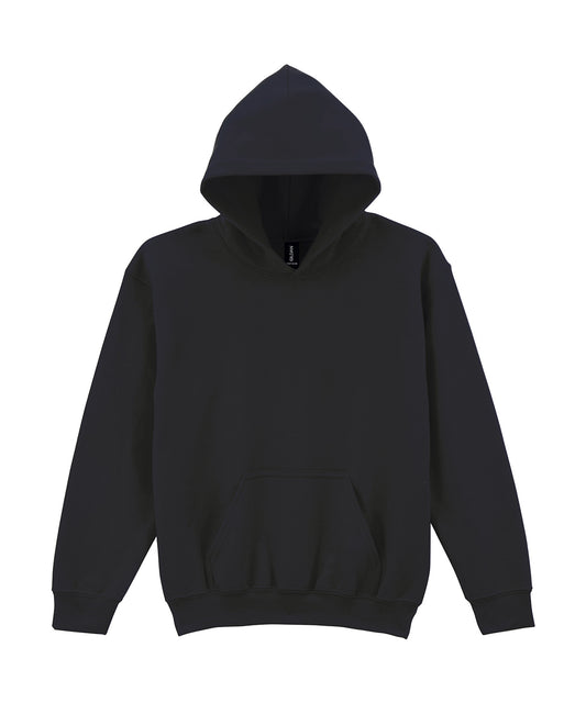 Gildan GD57B Heavy Blend™ youth hooded sweatshirt in Black