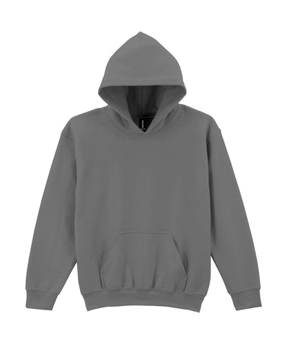 Gildan GD57B Heavy Blend™ youth hooded sweatshirt in Charcoal