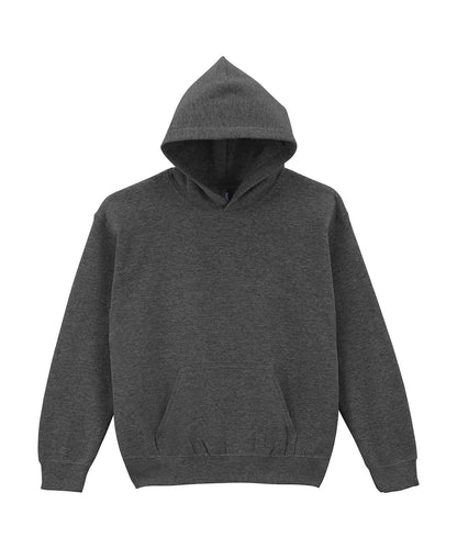 Gildan GD57B Heavy Blend™ youth hooded sweatshirt in Fan Charcoal Heather