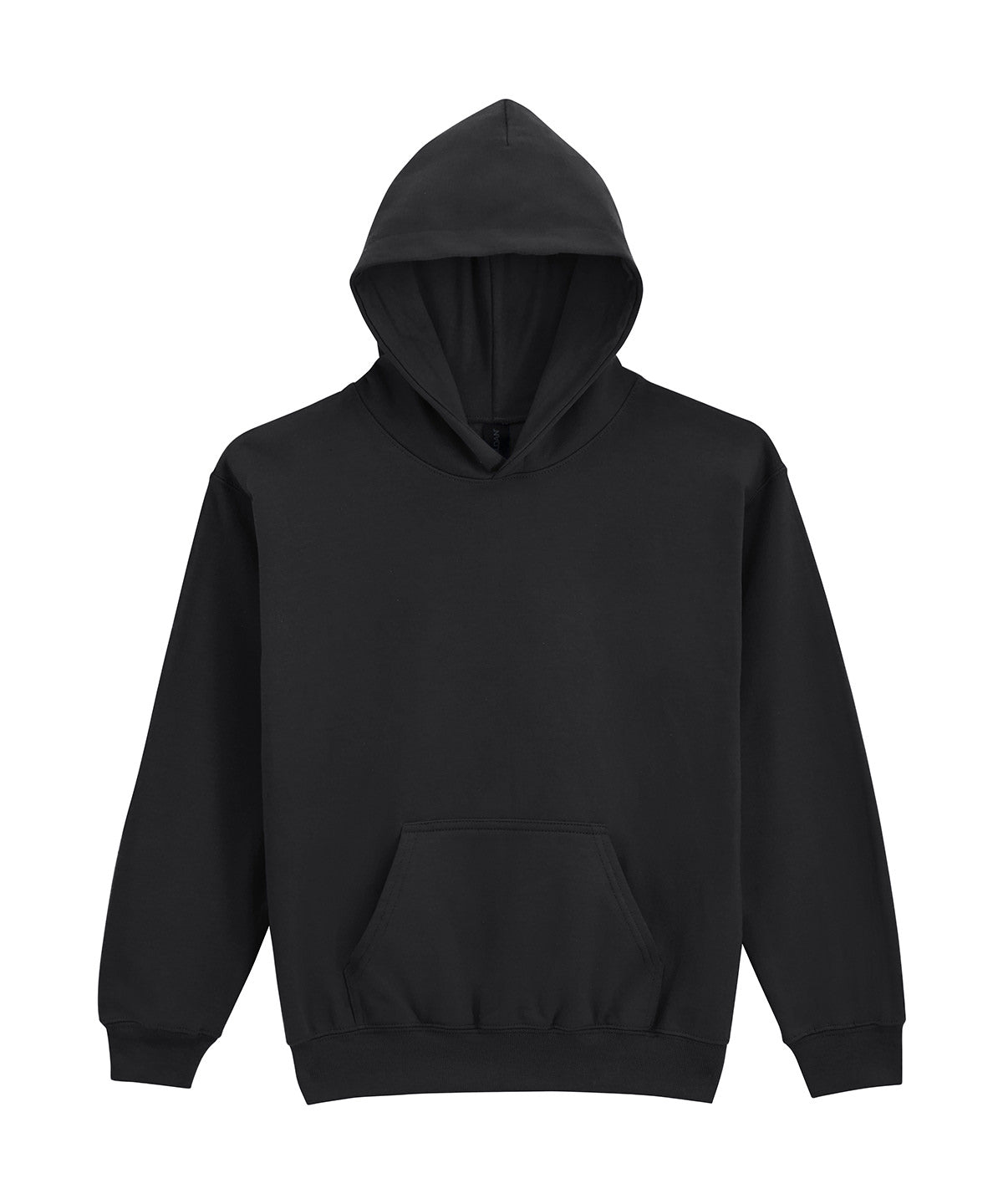 Gildan GD67B Softstyle™ midweight fleece youth hoodie in Black