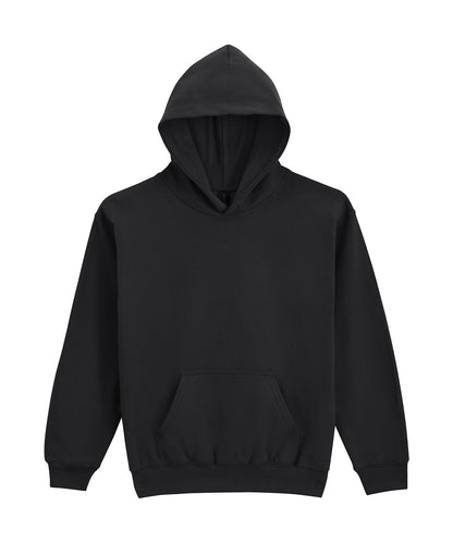 Gildan GD67B Softstyle™ midweight fleece youth hoodie in Black